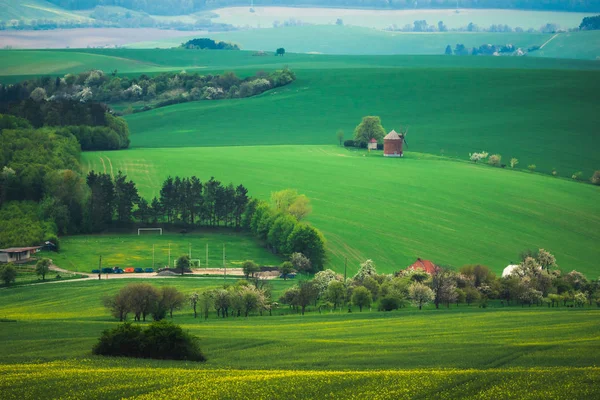 Mulino Vento Chvalkovice Moravia Meridionale Repubblica Ceca — Foto Stock