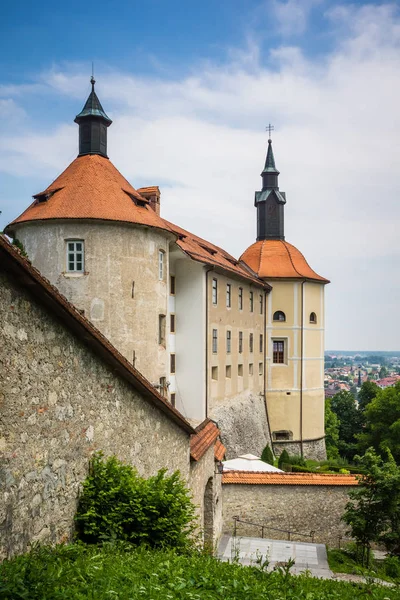 Kale Eski Şehir Skofja Loka Slovenya — Stok fotoğraf