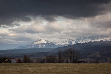 Furmanowa bulutlu gün, Zakopane, Polonya Tatra Dağları