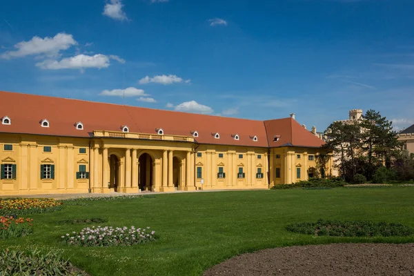 Neo Gótikus Palota Lednice Morvaország Csehország — Stock Fotó