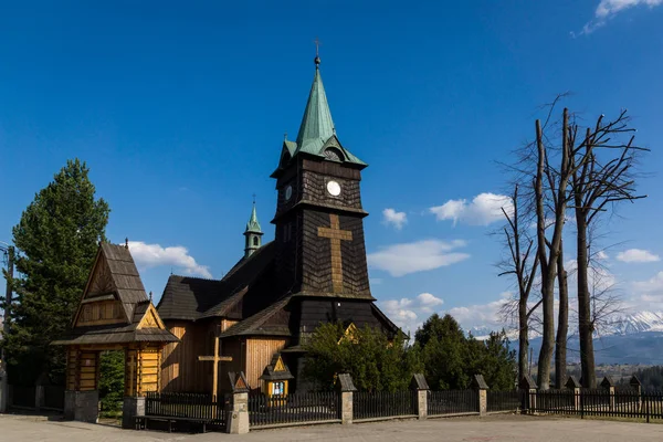 Träkyrka Ząb Nära Zakopane Malopolska Polen — Stockfoto