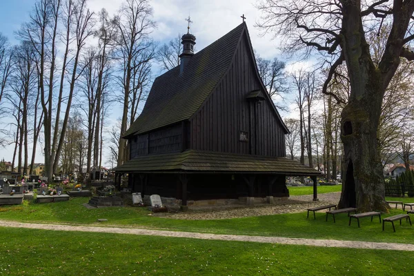 Chiesa San Leonardo Lipnica Murowana Patrimonio Mondiale Dell Umanità Malopolska — Foto Stock