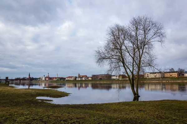 Blick Auf Die Altstadt Der Stadt Kaunas Und Den Fluss — Stockfoto