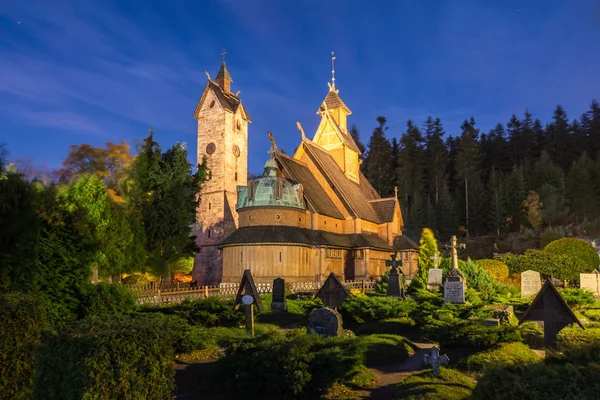 Tapınak Wang Karpacz Sudety Polonya — Stok fotoğraf