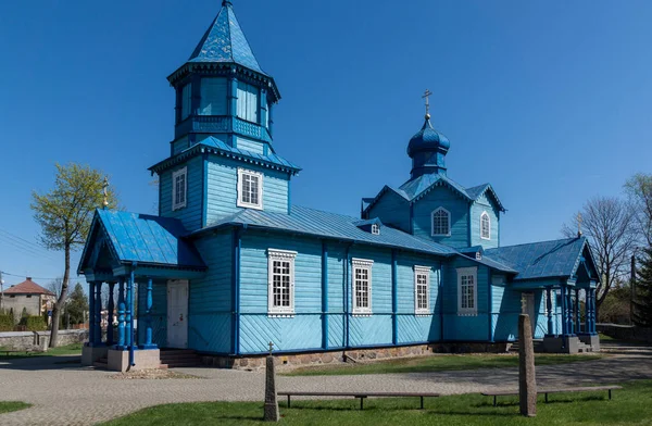 Orthodox church of the Exaltation of the Holy Cross in Narew — Stock Photo, Image