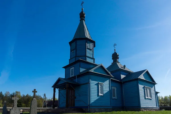 Igreja Ortodoxa Exaltação Santa Cruz Kozany Podlaskie Polônia — Fotografia de Stock