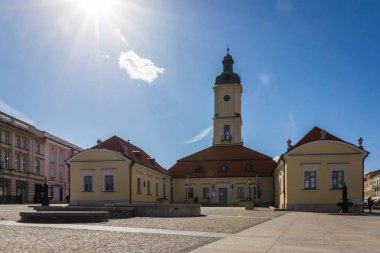 Belediye Binası Kosciuszki piyasada Bialystok,: Podlaskie, Poland