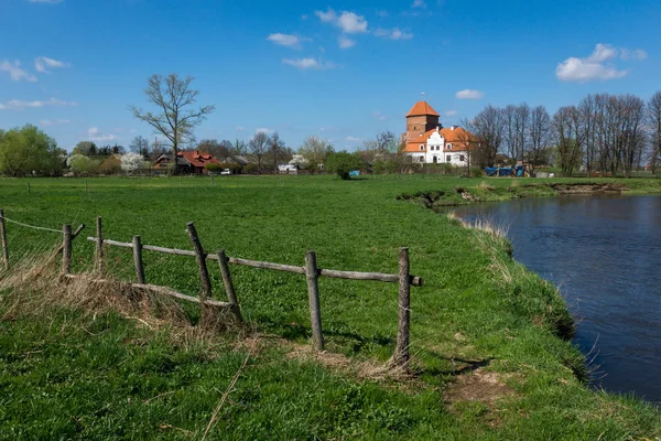 Ruiny Gotyckiego Zamku Liw Pobliżu Węgrów Mazowieckie Polska — Zdjęcie stockowe