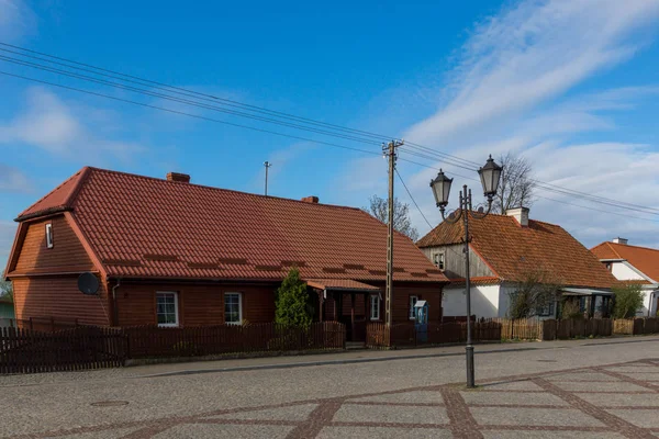 Tradicional eski bina Tykocin Town, Podlasie, Polonya