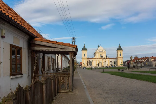 Tradicional Edifício Velho Tykocin Cidade Podlasie Polonia — Fotografia de Stock