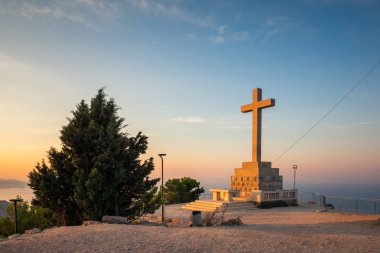 Dubrovnik, Dalmaçya, Hırvatistan Srd Tepesi'nden görüntülemek