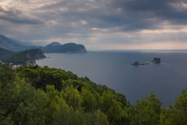 Budva, Karadağ yakın Adriyatik kıyısı