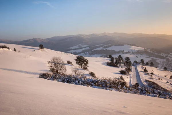 ピエニィニ山冬 スロバキア — ストック写真