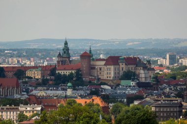 Krakus Höyük Cracow şehre, Malopolska, Polonya üzerinden görüntülemek