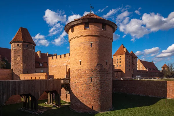 Zamek krzyżacki w Malborku, Pomorskie, Polska — Zdjęcie stockowe