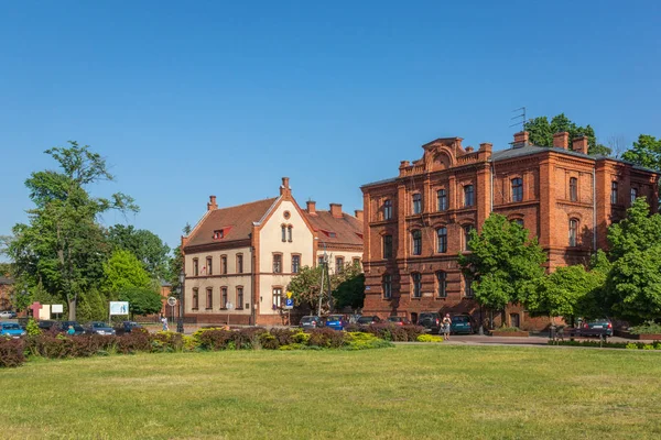 Construções metálicas em Zyrardow, Masovia, Polonia — Fotografia de Stock