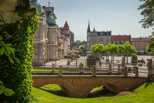 Pszczyna ana meydanı, Silezya, Polonya