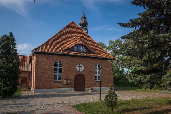 Church in Nebrowo Wielkie near Kwidzyn, Pomorskie, Poland — Stockfoto