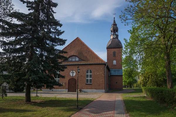 Church in Nebrowo Wielkie near Kwidzyn, Pomorskie, Poland — Stockfoto