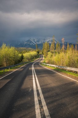 Road in Tatra mountains, Polonya