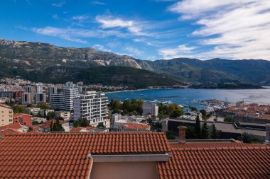 Budva şehrine bakış, Karadağ