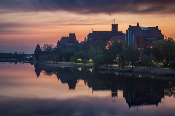 Zamek krzyżacki w Malborku, Pomorskie, Polska — Zdjęcie stockowe