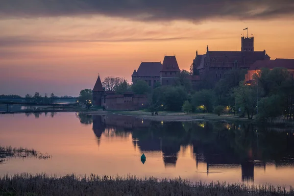 Zamek krzyżacki w Malborku, Pomorskie, Polska — Zdjęcie stockowe