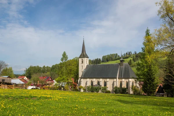 Kościół w Trybszu, małopolskie, Polska — Zdjęcie stockowe