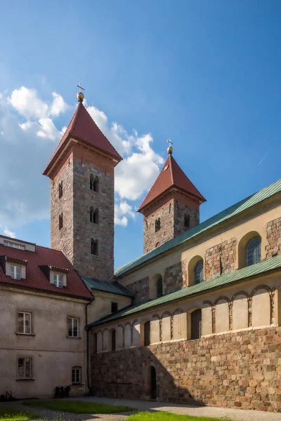 Romanesque church in Czerwinsk nad Wisla, Masovia, Poland — Stock Photo, Image