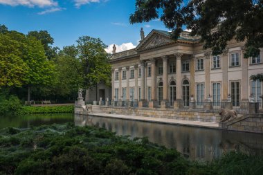 Varşova Lazienki Parkı Su Kraliyet Sarayı, Polonya