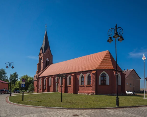 Kyrka i Nowe Warpno, Zachodniopomorskie, Polen — Stockfoto