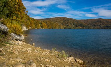 Solina'daki Solinskie Gölü, Bieszczady, Polonya