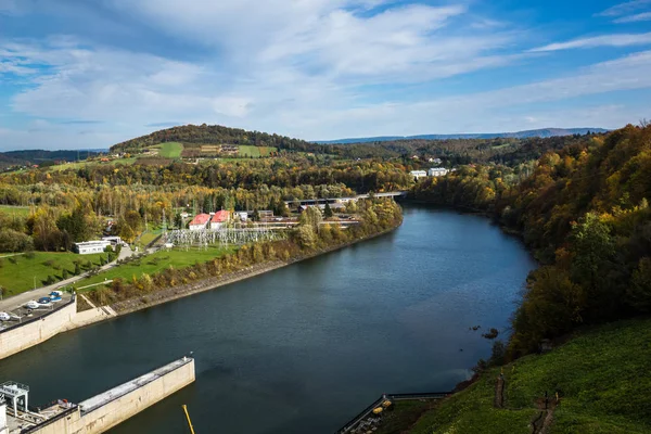 San river in Solina, Bieszczady, Poland — Stock Photo, Image