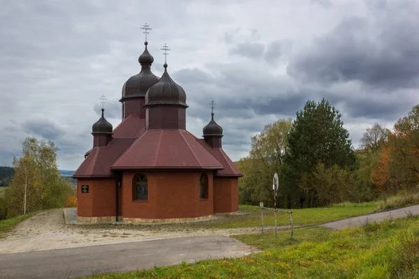 Kulaszne, Bieszc'deki Başmelek Aziz Michael Ortodoks kilisesi — Stok fotoğraf
