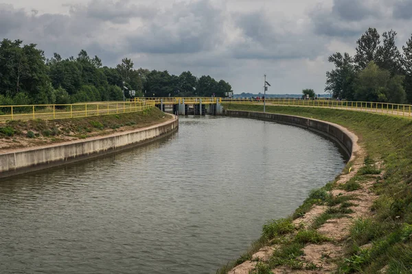 Jamienski Nurt Water Channel Connecting Baltic Sea Lake — Stock Photo, Image