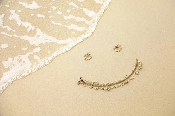 Plaj kum deniz yaz okyanus kelime tropikal tatil seyahat dalga yazılı su kavramı 