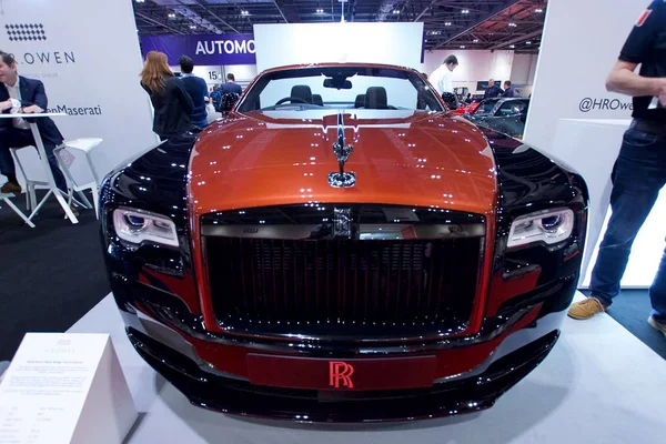 London Anglia 2018 Május Rolls Royce Fekete Jelvényt Dawn Adams — Stock Fotó