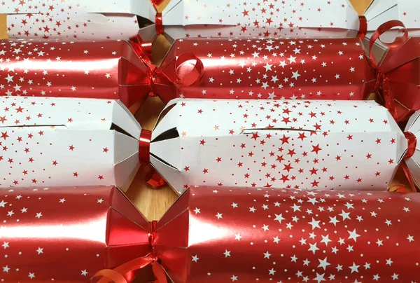Christmas kırmızı ve beyaz kraker portre