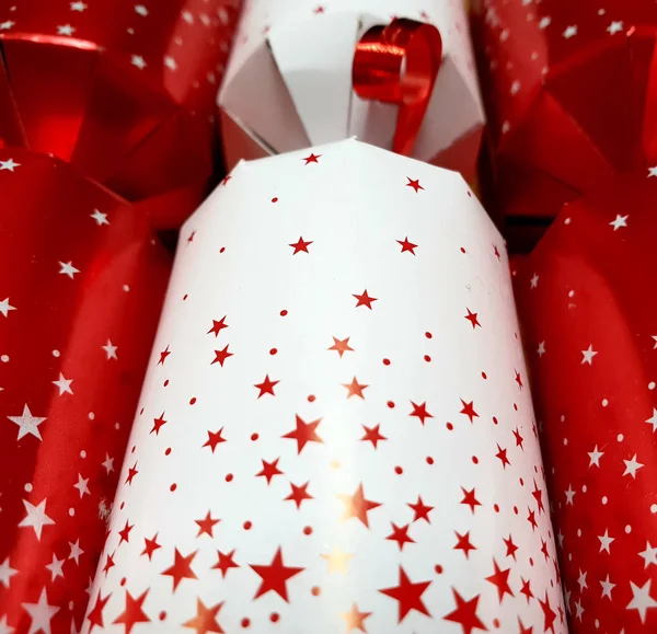 Christmas kırmızı ve beyaz kraker portre