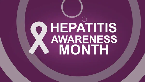 Hepatitis Awareness Month, an annual campaign raising the awareness of viral hepatitis. Hepatitis Testing Day. Poster, card and banner campaign. Design illustration.