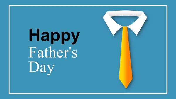 Happy Fathers day greeting message on gradient background. Design illustration