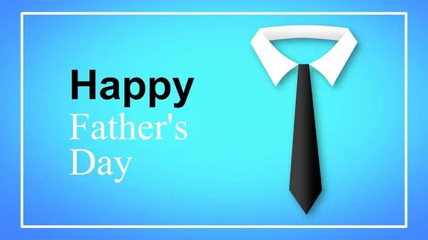 Happy Fathers Day Greeting Message Gradient Background Design Illustration — Stock Photo, Image