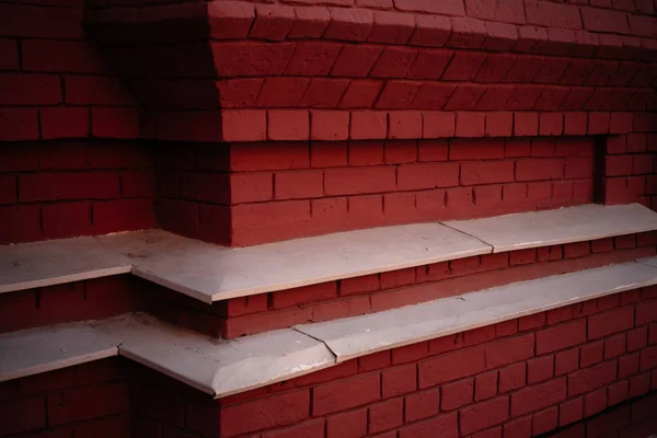 Red brick wall corner