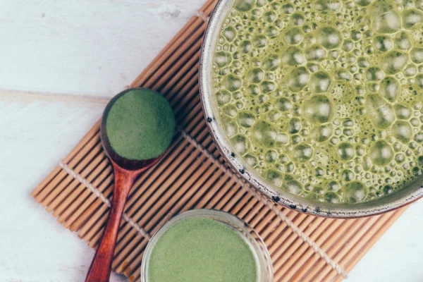 채식주의 코코넛 Matcha — 스톡 사진