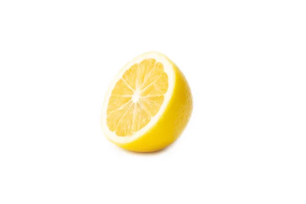 Лимони Ізольовані Білому Тлі — стокове фото