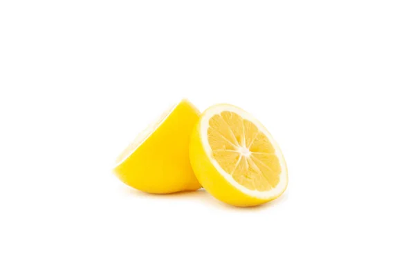 Лимони Ізольовані Білому Тлі — стокове фото
