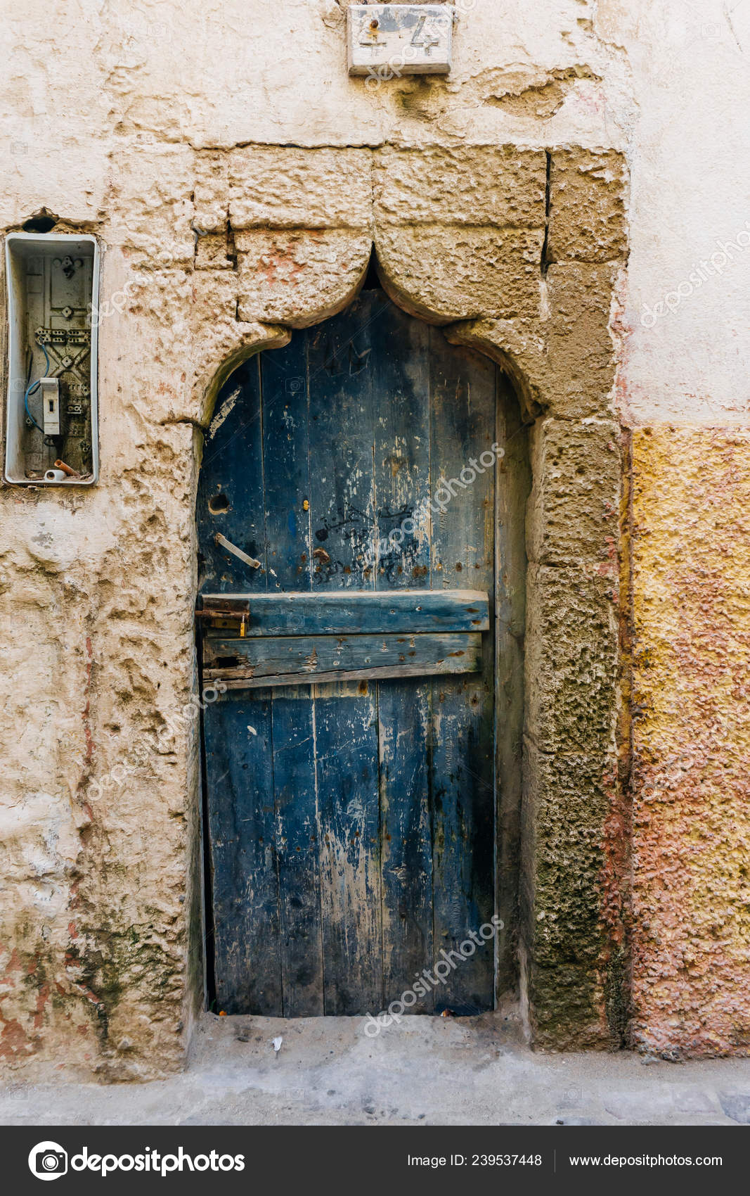 Old Arabic Door Morocco Marrakesh Traditional Oriental Style Design Muslim Stock Photo C Pustosh 239537448