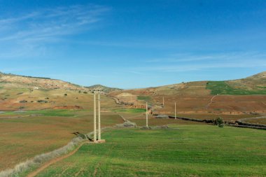 Fas Turizm: Fas dağlarında. Atlas Dağları, yatay.