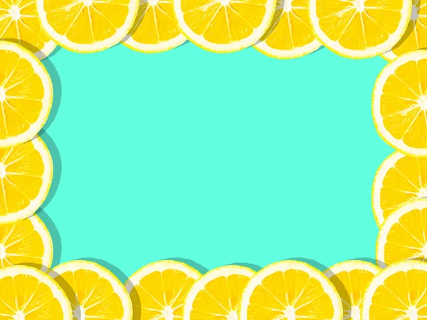Färsk citron (citroner) mönster på rosa bakgrund. Minimalt koncept — Stockfoto
