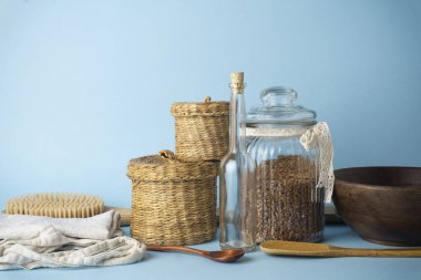 Sıfır atık. Yeniden kullanılabilir ev eşyaları 